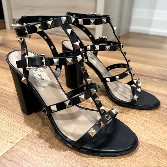 Valentino Rockstud Leather Sandal - Picture 1 of 7